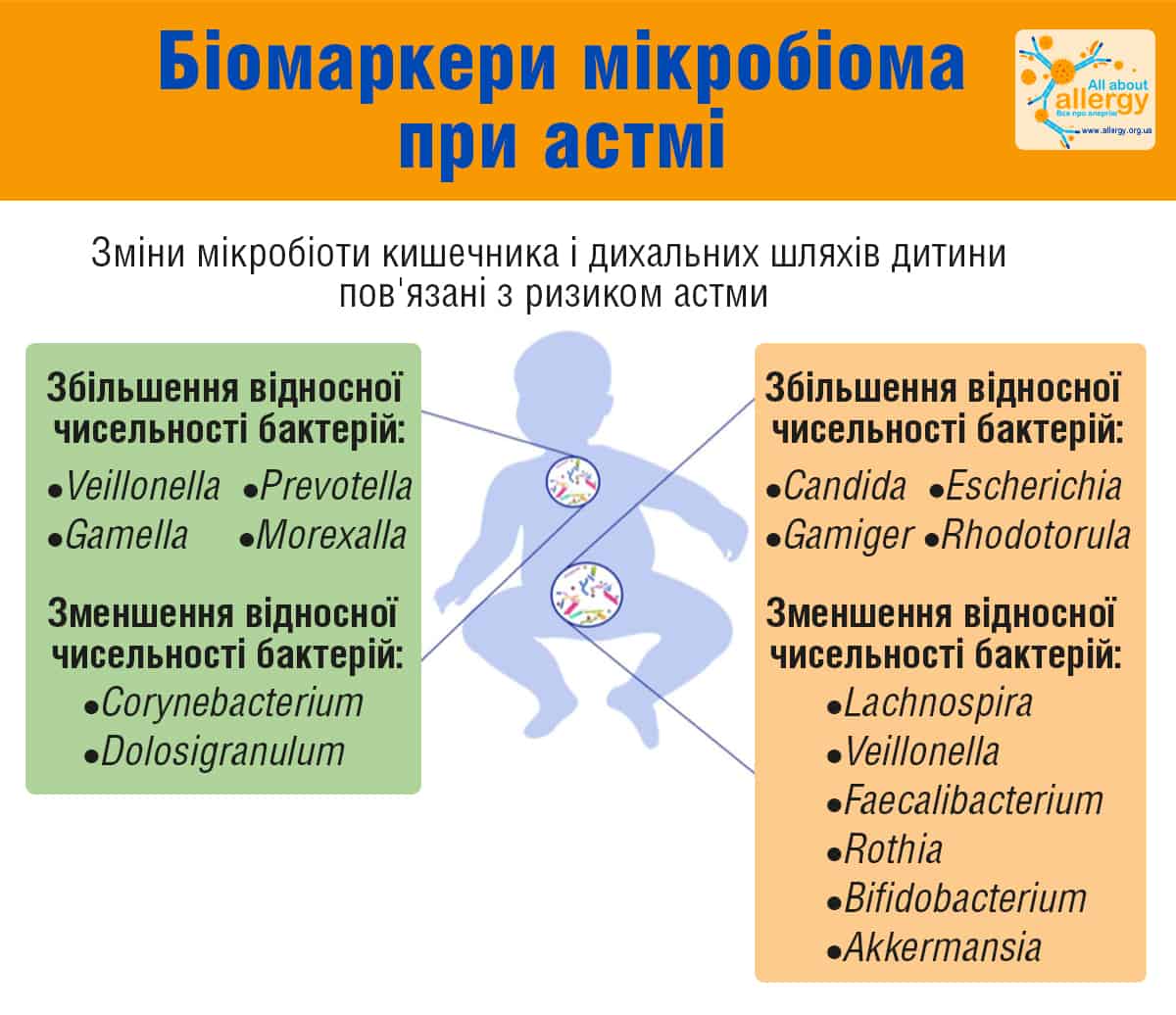 Біомаркери мікробіома при астмі
